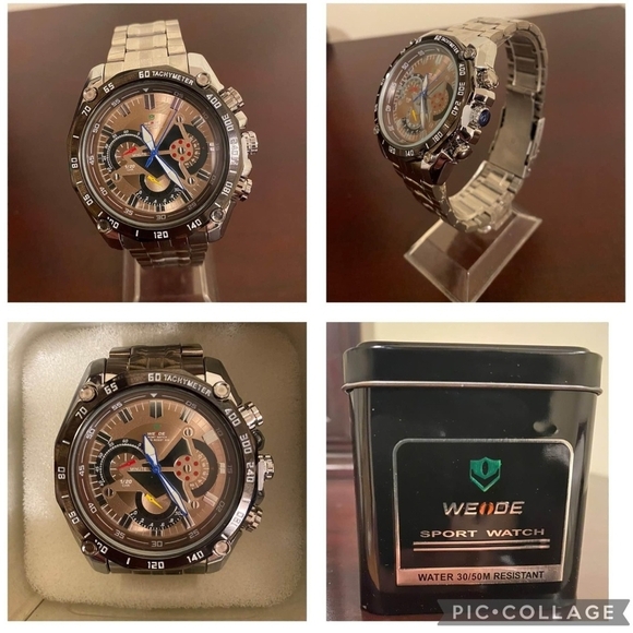 New Rose Gold Weide Sport Men's Fashion Watch with box - Picture 1 of 1